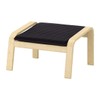 IKEA Poang Ottoman Cushion Knisa Black 803.951.54