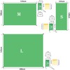 Outdoor Camping Tent Sheet Ground Sheet Tarpaulin Moisture Proof Picnic