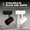 Ledvion LED Ceiling Spotlight Black 1-Light, Dimmable, 5W, 2700K, Tilt,