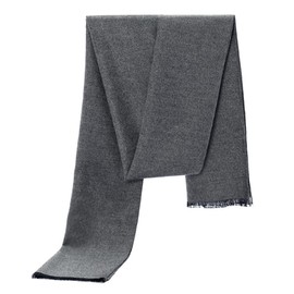 MMYOMI Mens Super Soft Silk Knitted Scarves Pure Color Neck Wrap for Autumn and Winter