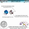 Cube Austrian Crystal Drop Stud Earrings for Women Fashion S925