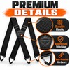 Heavy Duty Suspenders for Men Work Biker Outdoor 3.8cm Wide