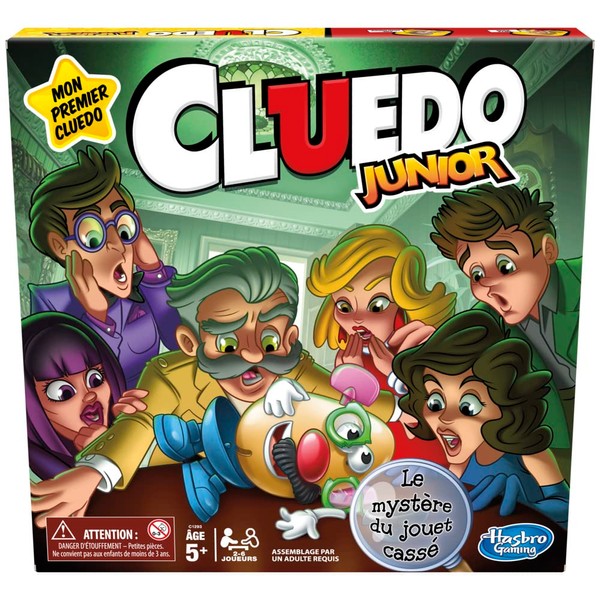 Hasbro Gaming Jeu de Plateau Cluedo Junior, pour Enfants, à partir de 5 Ans, Le mystère du Jouet cassé