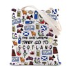 FOTAP Scotland Tote Bag Gift Edinburgh Gift Scotland Handbag Bag