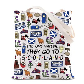 FOTAP Scotland Tote Bag Gift Edinburgh Gift Scotland Handbag Bag Gift for Scottish (Scotland T UK)