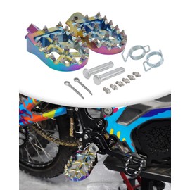 NACORE Motorcycle Foot Peg Pedal Rest Footpeg For CR50 CRF50 CRF70 CRF110 XR50 XR80 PW80 Dirt Bike AURORA VIOLET