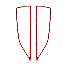 SUNBREATH Carbon Fiber Car Central Control Air Conditioning Vent Sticker Interior Accessories Decoration Compatible with 2023 2022 Subaru WRX 2PCS Red