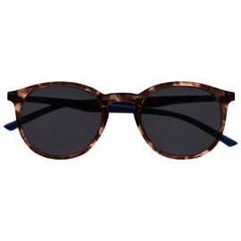 Opulize Met Large Sun Spacer Glasses Brown Tortoiseshell Navy Blue Men Women V60-2 -2.50