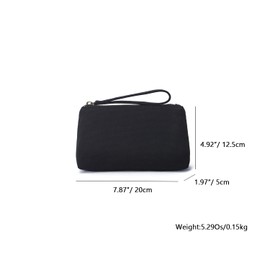 YONBEN Canvas Wristlet Bag Purse with Card Slot and Phone Pocket - Lightweight and Stylish - Perfect Phone Pouch for Traveling