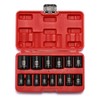 MIXPOWER 14 Pieces 1/2-Inch Drive Shallow Impact Socket Set, 11-32mm,