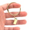 ANCLLO 40pcs Rustproof Drapery Matte Stainless Steel Metal Curtain Rings