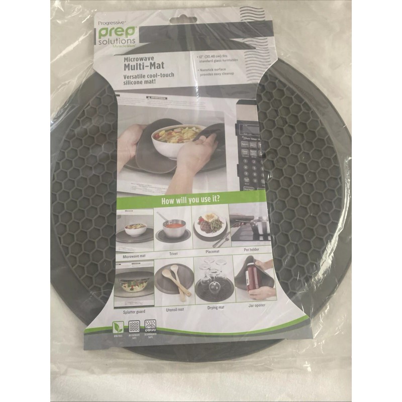 Progressive Prep Solutions Non-Stick Heat Resistant Microwave Multi Mat, 12