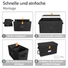 Vinyl Record Storage Box for 7"/45 RPM LPs, Black Case
