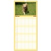 Familienplaner 2026 - Golden Retriever Power mit 5 Spalten (Wandkalender,