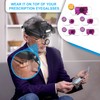 Headband Magnifying Glass with Light, Rechargeable Head Magnifying Glasses 1X