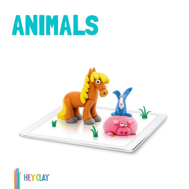 Hey Clay 3 Pack - Animals