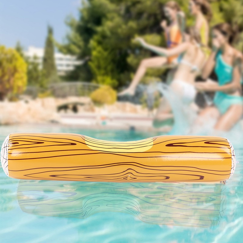 Wood Shape Water Sport Float Inflatable Log Toy for Swimming