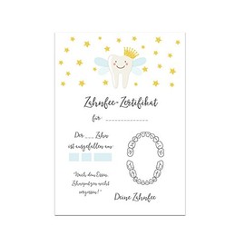Tooth Fairy Certificate Pack of 20 Tooth Fairy Gift