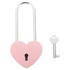 Baluue Love Lock Heart Padlock with Key, 10CM Diary Lock