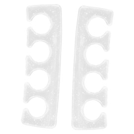 Baluue 2pcs Creative Toe Separators for Women Soft Pedicure Dividers Transparent Nail Art Tools for Foot Care Prevent Rubbing and Maintain Proper Alignment