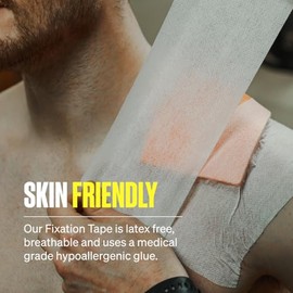 SPORTTAPE Fixation Tape - 10cm x 10m | Non-Woven Dressing Retention Fabric