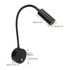 LED Reading Light DC12 to 24V Touch Adjustment USB Charging