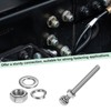 M METERXITY 4-Pack Hex Head Screw Bolt with Nuts Flat