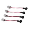 4pcs Fuel Injector Harness Adapter for DENSO Female to EV1