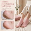 Toeless Moisturizing Gel Socks for Dry Cracked Heel Feet Women