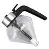 Honey Syrup Dispenser with Stand Multipurpose Honey Jar Clear Glass