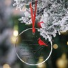Tesuivra Red Cardinal Christmas Ornament Red Cardinal Memorial Ornament for