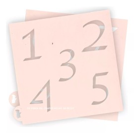 CD Stencil Plantilla Para Galletas Números 1 Mod.038