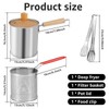 Deep Fryer Pot, Small Deep Fryer with Basket Stainless Steel,