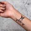 4 x 'Cool Skateboard Dog' Temporary Tattoos - Water Resistant,