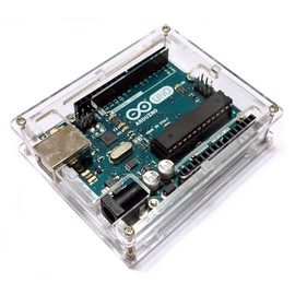 2 Pack UNO R3 Transparent Enclosure Case for Arduino Thin Compact