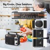AM/FM/SW1-2 Radio Shortwave Transistor Radio AC or Battery Operated with