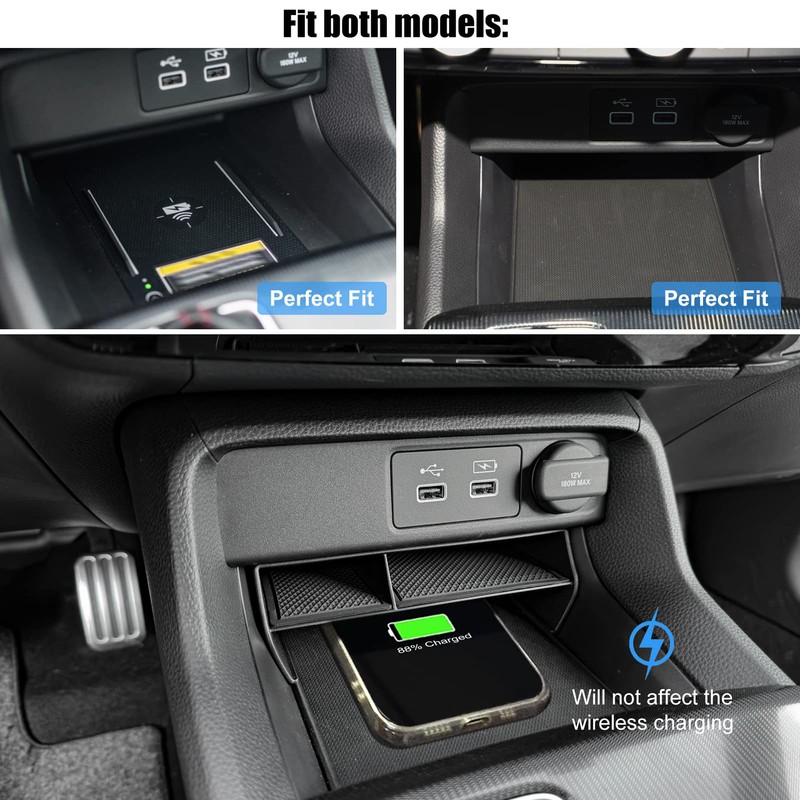 Thenice for 11th Gen Civic Center Console Organizer Caddy Glove