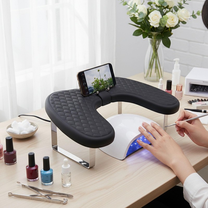 U Shaped Nail Arm Rest, Ergonomic Manicure Hand Rest Stand
