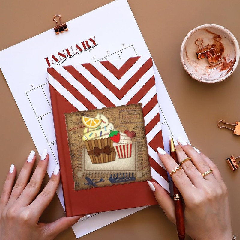 GLOBLELAND 3D Cupcakes Metal Die Cuts Cupcake Greeting Card Metal