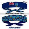 Montserrat Flag Headband for Carnival, Fitness | Mens Womens Tieback