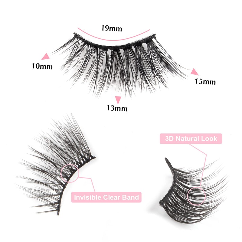 Glowing Win Half Eyelashes, Artificial Eyelashes, Natural False Eyelashes, 10