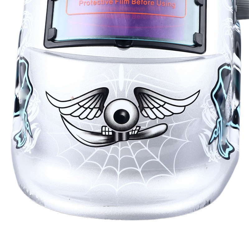 Auto Darkening Welding Helmet 93x43mm Large View Screen 2 Sensors