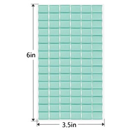 TOROKOM 102Pcs Adhesive Putty, Mounting Putty, Sticky Tack Putty, Removable and Reusable Adhesive Putty, Wall Safe Tack Putty for Photos, Mounting, Nail Art (Green)