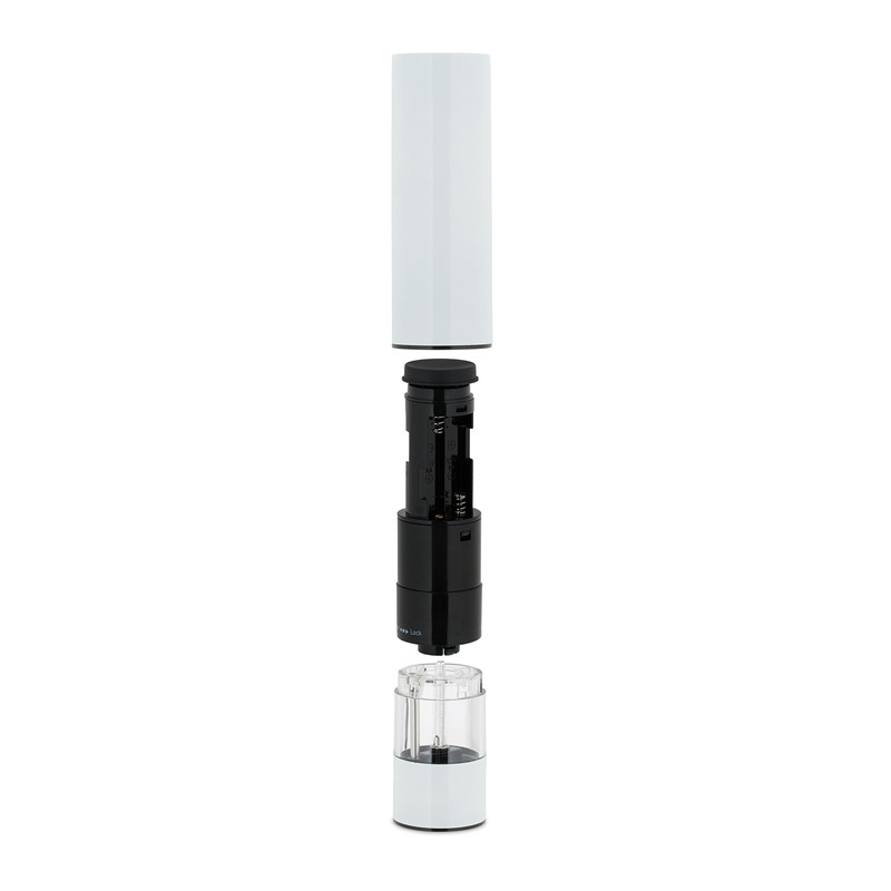 Relaxdays Salt and Pepper Mill, Set of 2, Stainless Steel,
