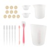 Silicone Measuring Cup Tool Kit Spatula Finger Gloves Pipettes Epoxy