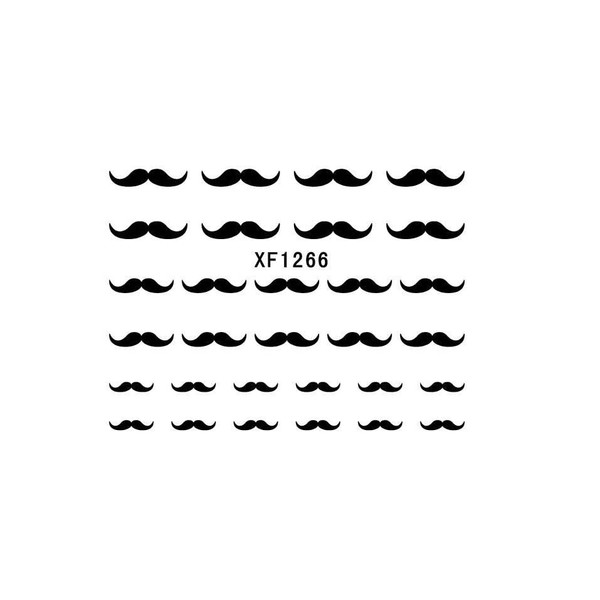 Music Note Poker Art Latin English Letter Water Transfer Nail