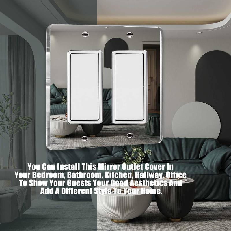 1 Pcs Mirror Light Switch Wall Plate Plates Decorative Electrical