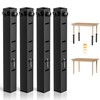 4Pk Square Folding Table Extender - 3 Level Adjustable Folding