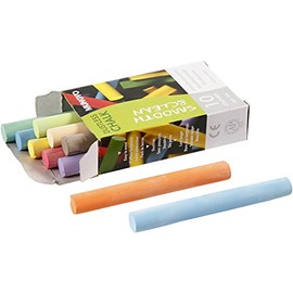 Creativ 100263 Chalkboard Chalk, L: 8 cm, D: 10 cm, asstd colours, 10pcs