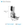 CoCud Left Compensating Presser Foot, Left Guide 1/16", Edge Guide